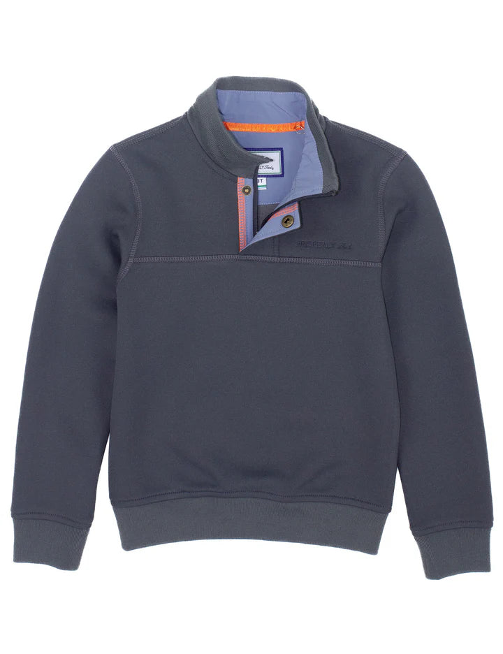 Boys Kennedy Pullover-Charcoal