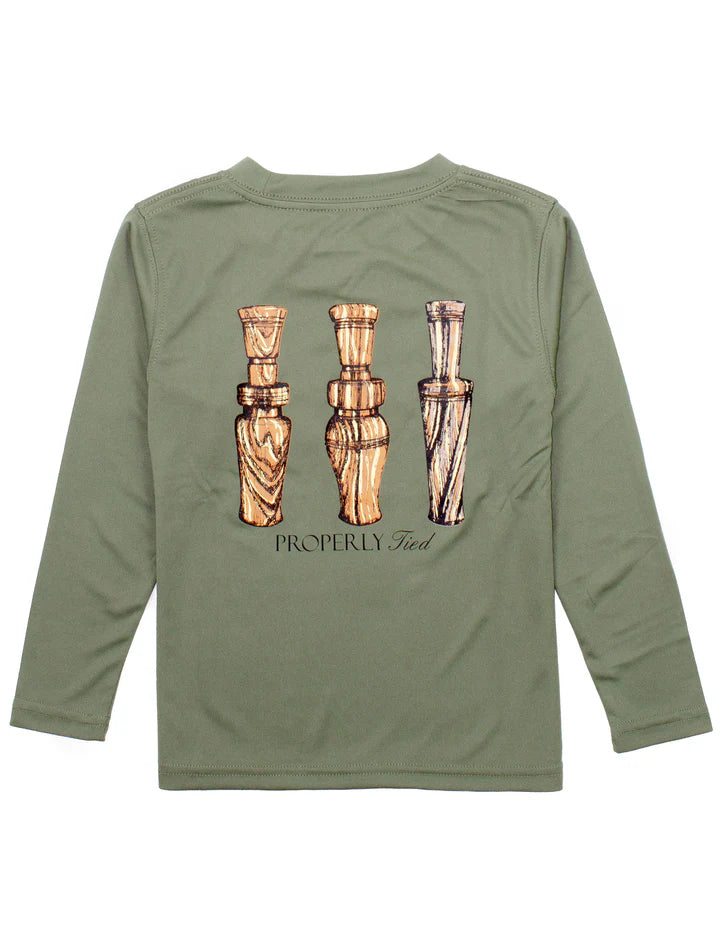 Olive Duck Calls Performance Tee