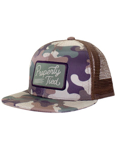 Sportsman Trucker Hat-Delta Woodland Camo