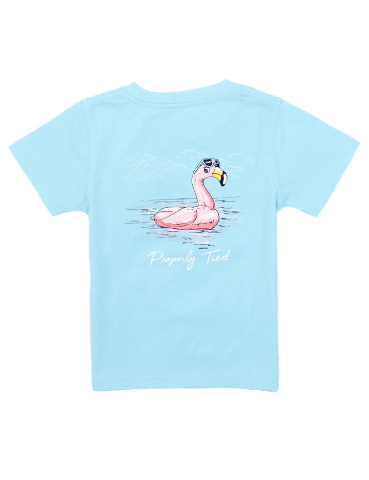 Girls Flamingo Float Tee