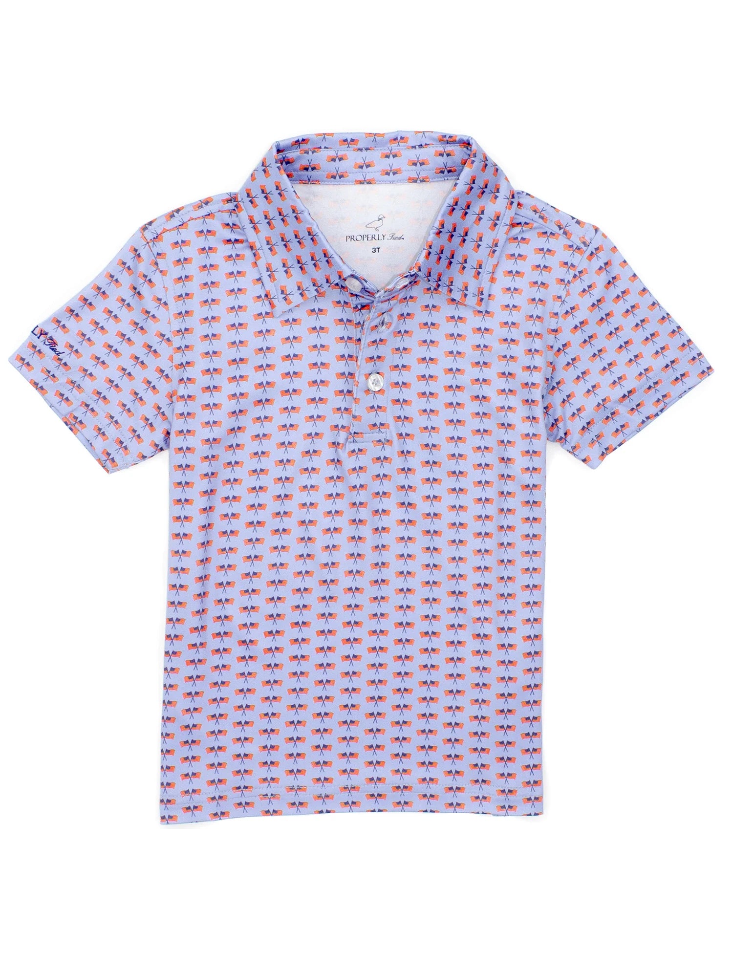 Inlet Polo-Freedom Flag