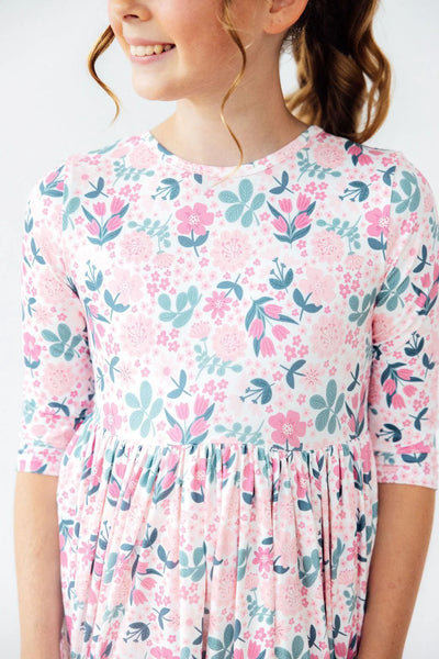 Softly Blooming Twirl Dress