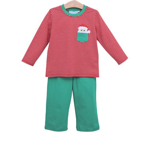 Santa Pocket Pants Set