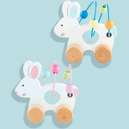 Mud Pies Wooden Bunny Abacus Toy