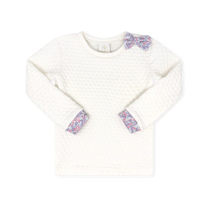 Sweet Pea Floral Quilted Sweatshirt