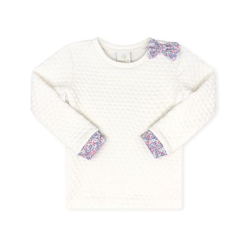 Sweet Pea Floral Quilted Sweatshirt