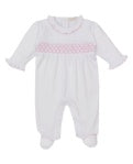 Girls Hand Smocked Footie