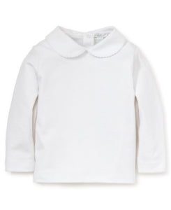 Girls Basic Long Sleeve Tee with Collar