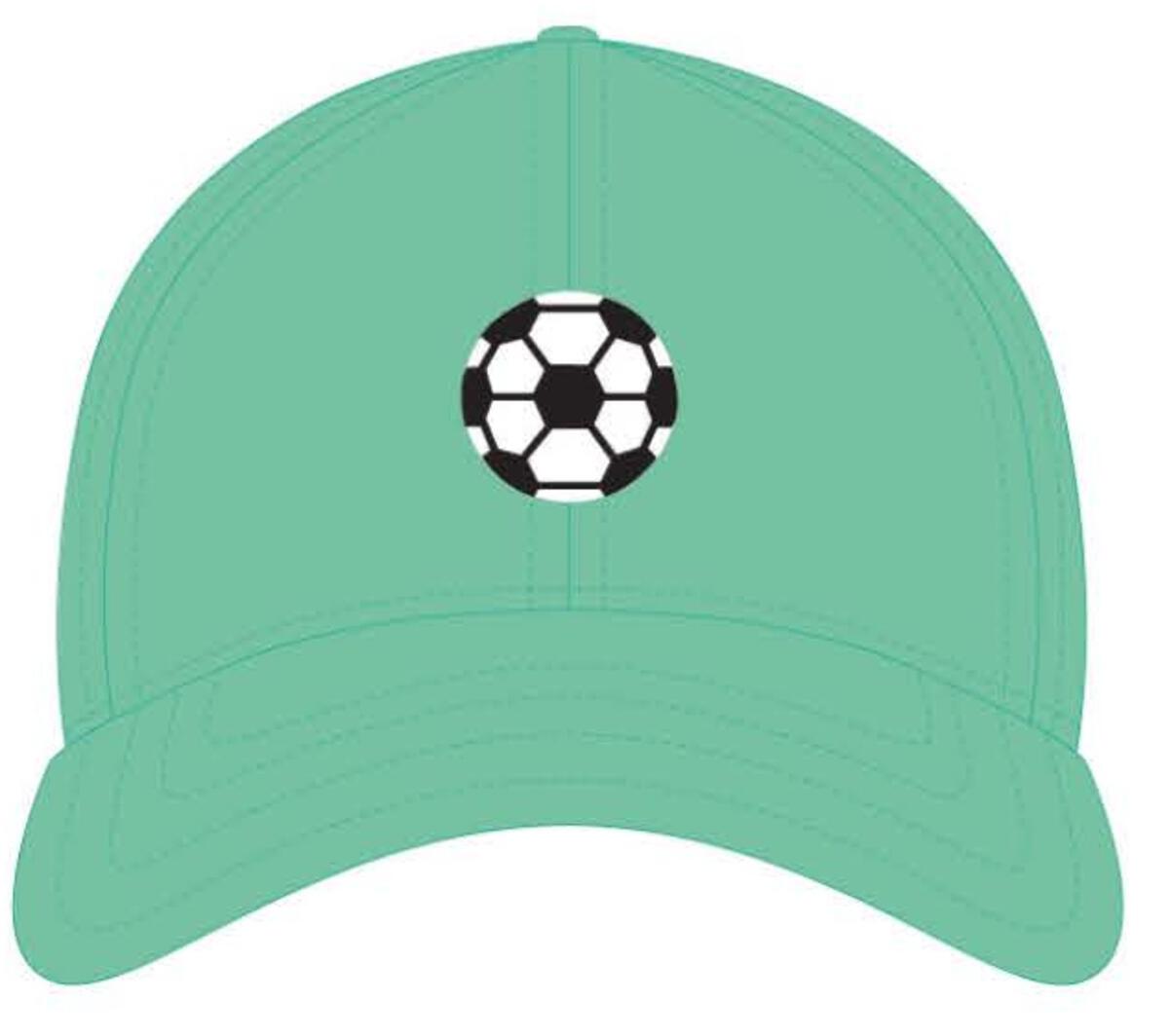 Soccer Needlepoint on MInt Hat